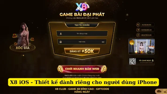 X8 iOS - Thiết kế dành riêng cho người dùng iPhone